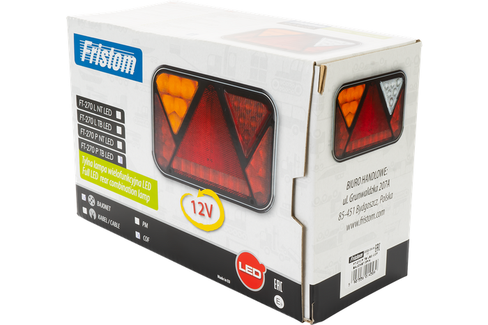 Luz trasera Fristom FT-270 LED 6 funciones derecha