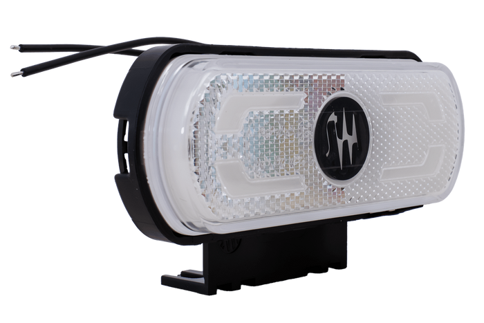 WAŚ W240 1600 LED blanco, luz de señalización universal con soporte