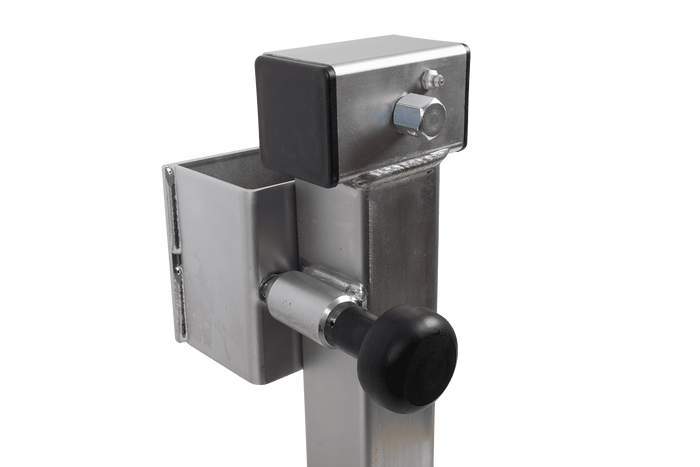 Soporte de manivela extensible UNITRAILER JL2 para remolque de plataforma plana de 1300 kg, 410-645 mm