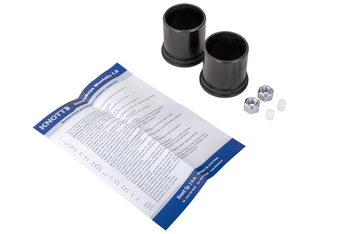 Casquillos deslizantes KNOTT de 49,5 mm para dispositivos de inercia KF27