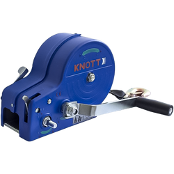Cabrestante Knott 1150 kg con cinta carcasa azul