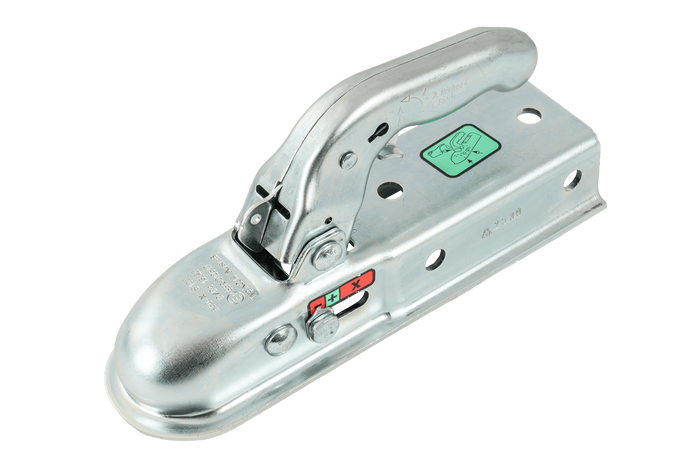 Enganche de bola KNOTT KQ14-B para remolque de 1400 kg con barra de tiro cuadrada de 60 mm