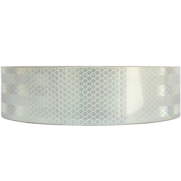 Cinta reflecante contorneada blanca - 1 metro