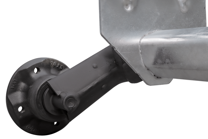 AL-KO OPTIMA eje sin freno para remolque 750kg 1230mm 1610mm 4x100