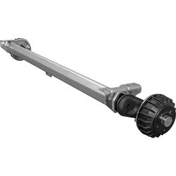 AL-KO COMPACT eje frenado para remolque / grúa 1500kg 1600mm 2050mm 5x112