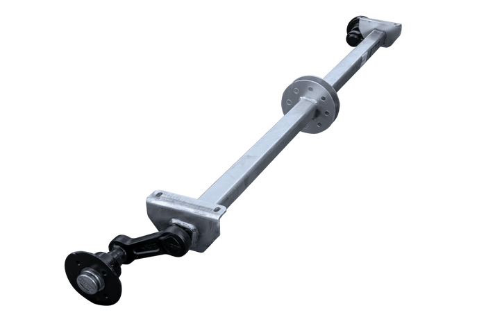 KNOTT VG7-L eje sin freno para remolque 750kg 1607mm 2027mm 4x100