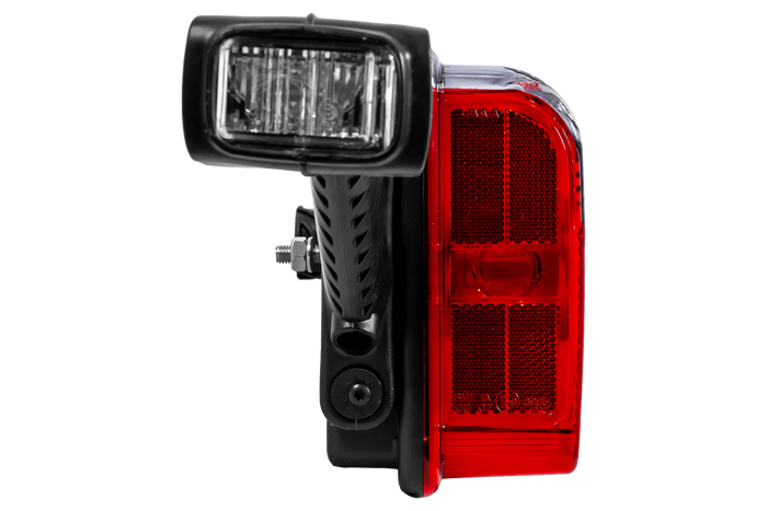 Piloto trasero LED ASPÖCK EUROPOINT III con base de bayoneta de 7 pines ASS2 con bocina y 7 funciones (lado izquierdo)