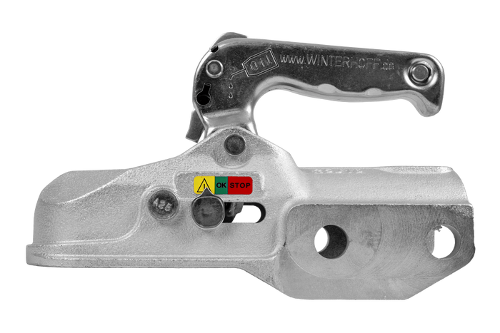 Enganche de bola WINTERHOFF WW 350-RCH-1616 para remolque de 3500 kg con barra de tiro de tubo de 60 mm, hierro fundido.