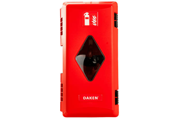 Caja extintor 6kg DAKEN 82070 ADAMANT 611x310x247mm rojo