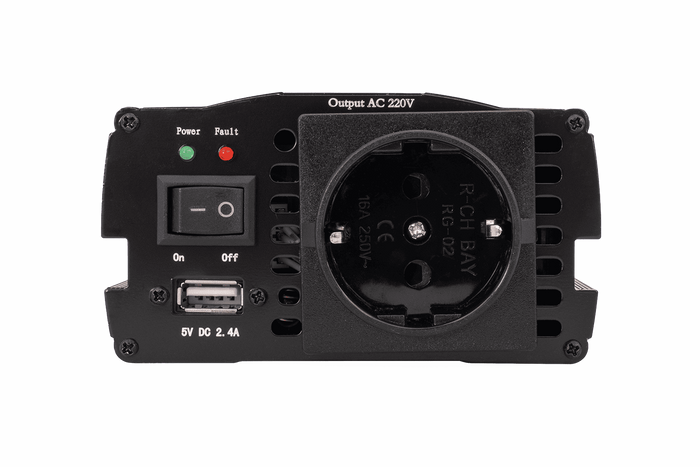 Convertidor de voltaje 12V/230V (300/600W) KAMAR E1922