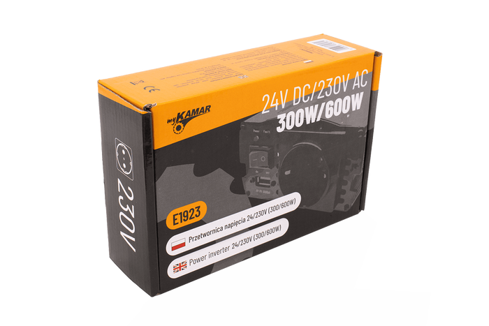 Convertidor de voltaje 24V/230V (300/600W) KAMAR E1923