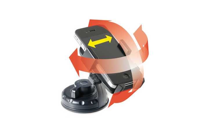 Soporte para teléfono LAMP Easy-Lock con fijación con ventosa