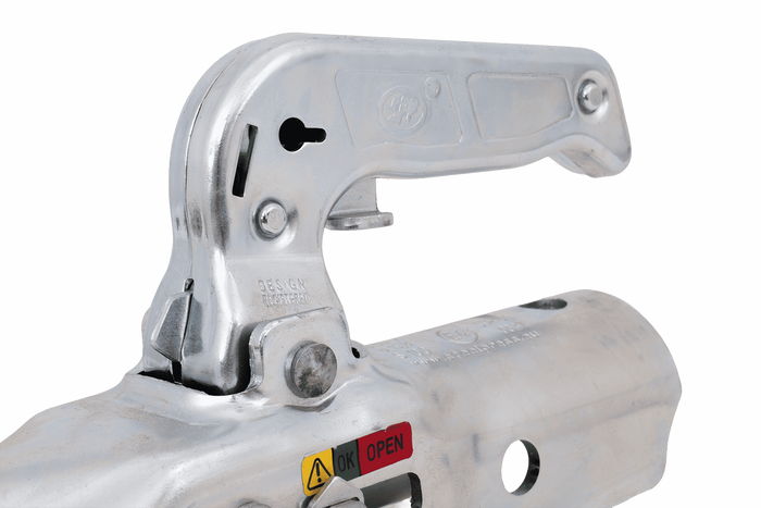 Enganche de bola STEELPRESS BC-1700A para remolque de 1700 kg con barra de tiro tubular de 45 mm