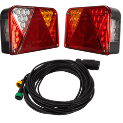 Luces traseras LED DOBPLAST DPT35 + arnés MANTES de 7 pines y 7 m