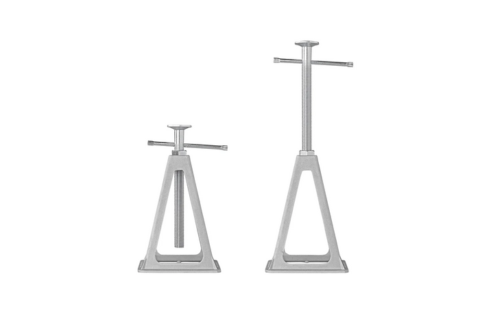 Juego de cuatro soportes extensibles ProPlus 360803 estabilizador para remolques de 3600 kg y 430 mm.