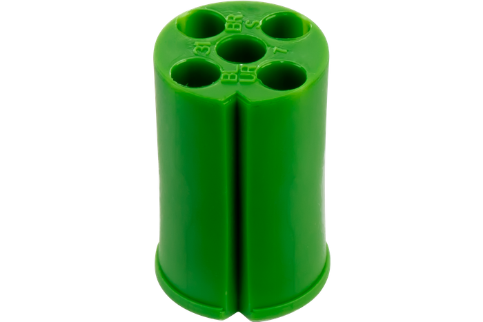 Conector ASPÖCK5-PIN bayoneta para pilotos traseros 12V verde