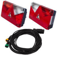 Luces traseras ASPÖCK + arnés MANTES 7m 7-PIN