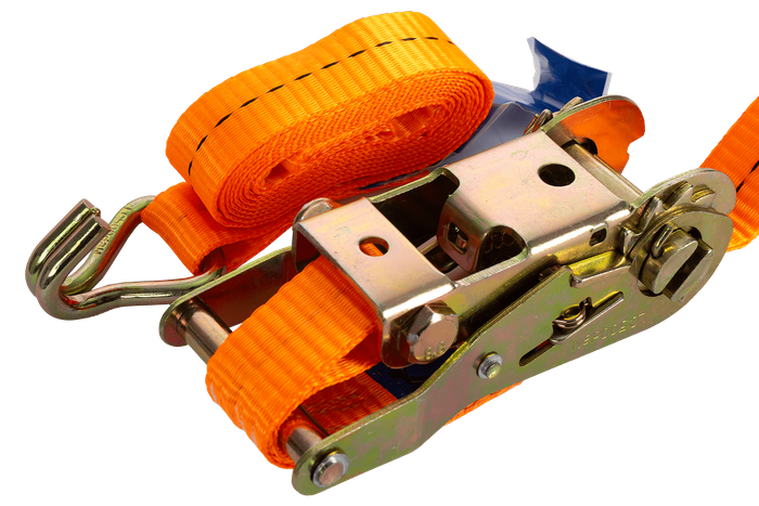 Cinta transportadora UNITRAILER de 2 m/25 mm/1 t de color naranja con tensor