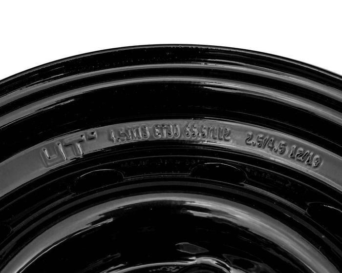 Llanta de acero para remolque UNITRAILER, negra, 4,5Jx13"H2 5x112 ET:30