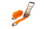 Cinta transportadora UNITRAILER ERGO de 8 m/50 mm/5 t de color naranja con tensor.