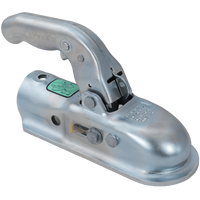 Enganche de bola KNOTT K20-B para remolque de 2000 kg con barra de tiro de tubo de 45 mm, hierro fundido