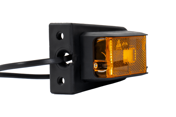 Lámpara de señalización LED DOBPLAST DPT15, naranja, universal, con soporte