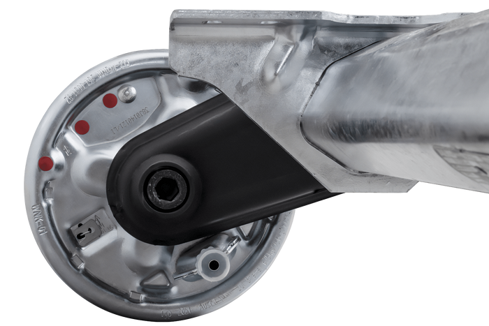 Al-Ko Eje de freno compacto para remolque / grúa 1350kg 1400mm 1850mm 5x112