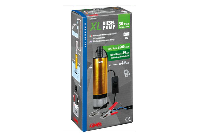 Bomba sumergible eléctrica LAMPA 12V 30L/min