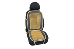 Cojín de asiento con cuentas de madera color marfil LAMPA Evoluzione, alfombrilla para asiento de coche