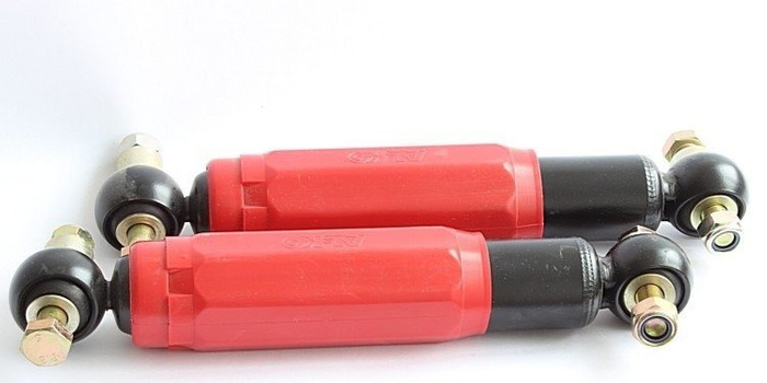 Set: 2x AL-KO Octagon rojo 1800-3500 kg amortiguador + 2x juegos de manetas AL-KO