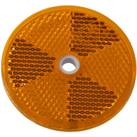 Reflector amarillo fi 60 mm con agujero