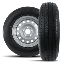 Juego de dos ruedas reforzadas para remolque LINGLONG TIRE 185/80 R14C 104/102N UNITRAILER RIM 5.5Jx14"H2 5x112 ET:30