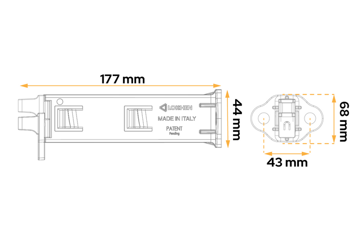 Soporte de montaje doble LOKHEN para calzos de rueda Origama 56