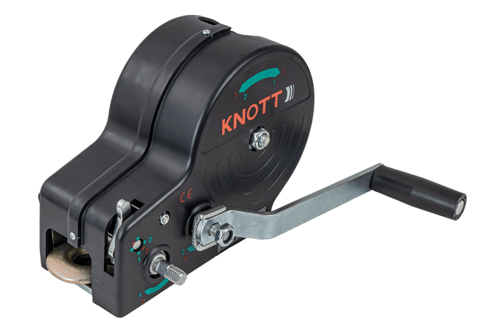 Cabrestante manual para remolque KNOTT 6X0017.311 900kg con correa
