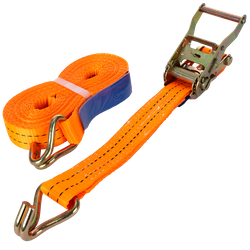 Cinta transportadora UNITRAILER de 8 m/35 mm/2 t de color naranja con tensor