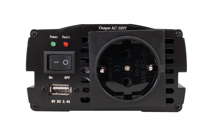 Convertidor de voltaje 12V/230V (600/1200W) KAMAR E1924