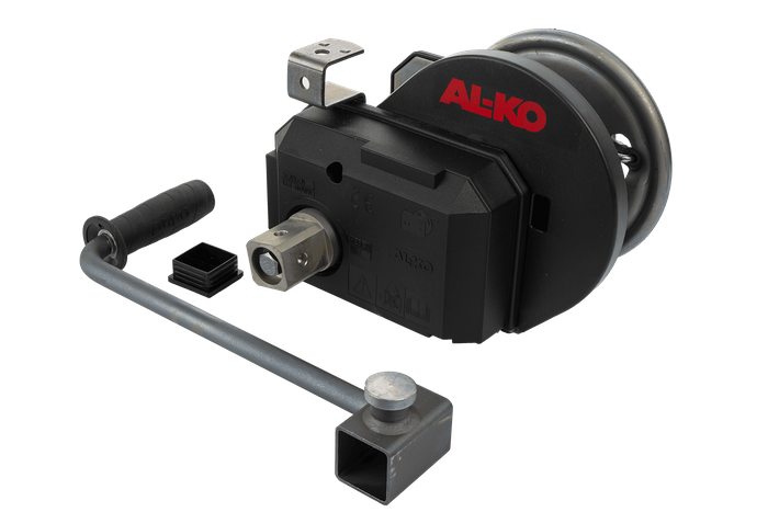 Cabrestante, cabrestante manual para remolque AL-KO de 900 kg con freno y desenrollado automático