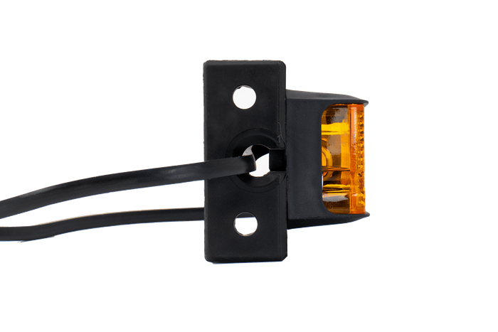 Lámpara de señalización LED DOBPLAST DPT15, naranja, universal, con soporte