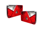 Luces traseras ASPÖCK MULTIPOINT III con base de bayoneta de 8 pines y 7 funciones (izquierda y derecha).