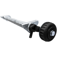 AL-KO COMPACT eje frenado para remolque / grúa 1500kg 1900mm 2350mm 5X112