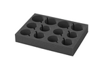 Soporte para vasos y tazas ProPlus 761472PM para caravana, de espuma suave, con capacidad para 12 vasos.