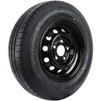 Rueda de remolque reforzada LINGLONG TIRE 165/80 R13C 96/94N UNITRAILER RIM negra 4.5Jx13"H2 5x112 ET:30