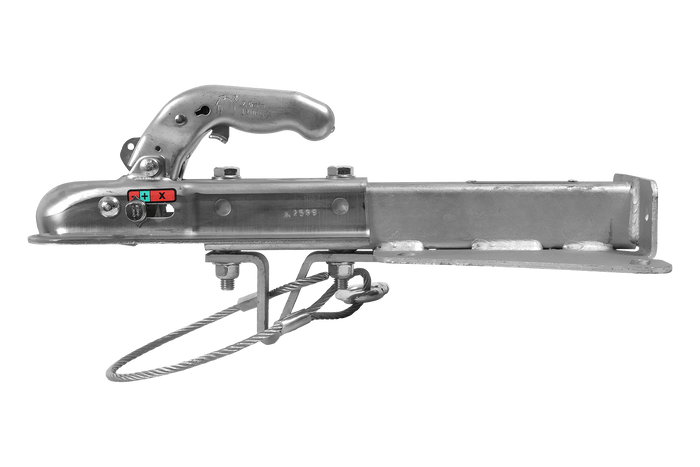Enganche de bola KNOTT KQ14-A+KZE7.5 para remolque de 1400 kg con barra de tiro tipo V.