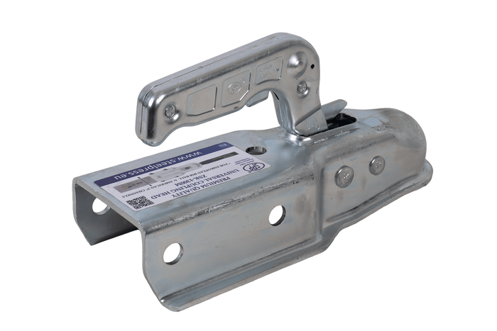 Enganche de bola STEELPRESS ZSK-1300M para remolque de 1300 kg con barra de tiro cuadrada de 77 mm.