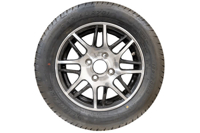 OUTLET Rueda de remolque LINGLONG TIRE 155/70 R13 75N ALU RIM UNITRAILER 4Jx13" 4x100 ET:30