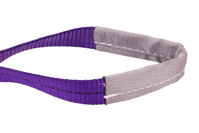 Eslinga de cinturón de elevación HEFFA de 2 m/30 mm/1 t con presillas