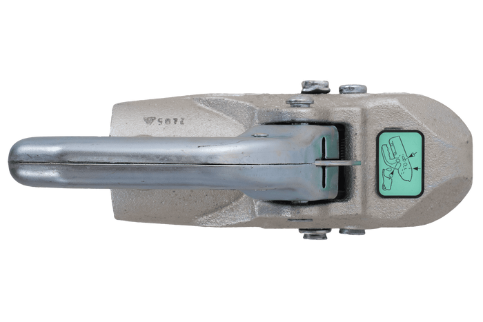 Enganche de bola KNOTT K27-B para remolque de 2700 kg con barra de tiro de tubo de 45 mm, hierro fundido
