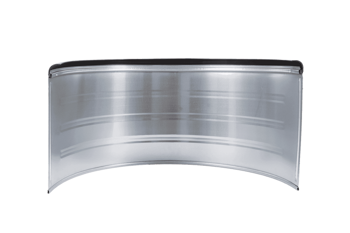 Guardabarros doble para remolque de 17,5 a 19,5", paso de rueda DOMAR DK7140 de 1000/500 mm, metálico con borde de goma.