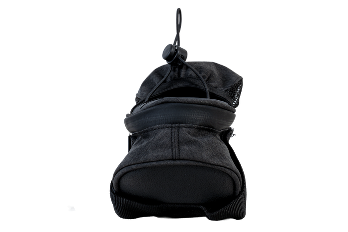Bolsa de sillín para bicicleta PROFEX 82318 Long Black Lux con bolsillo para botella