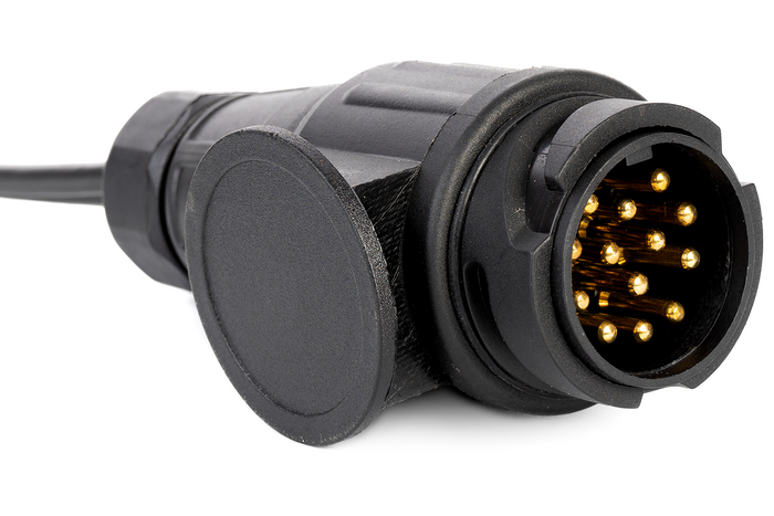 Instalación eléctrica MANTES, arnés para remolque de grúa, 5 m, enchufe de 13 PIN, 2x bayonetas de 5 PIN